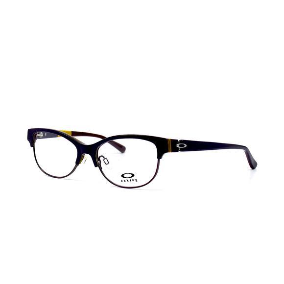 100% AUTHENTIC OAKLEY OX1108 EYEGLASSES DARK PURPLE FRAME NEW - Picture 3 of 10